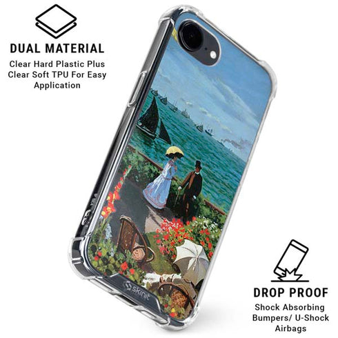 Monet - The Terrace at Sainte-Adresse by Monet iPhone 16e Clear Case